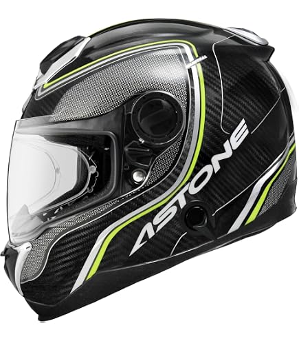 Amazon.co.jp: バイク用カーボンフルフェイスヘルメット ASTONE GT